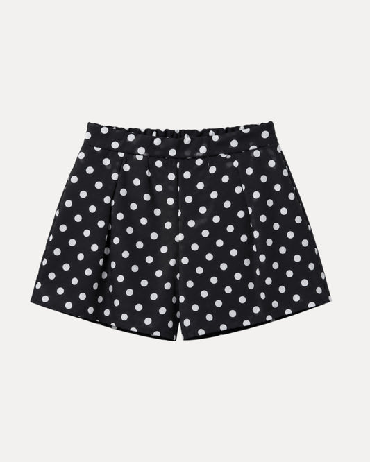Short Polka Dots Negro