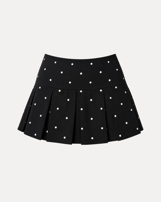 Falda Polka Dots Negra