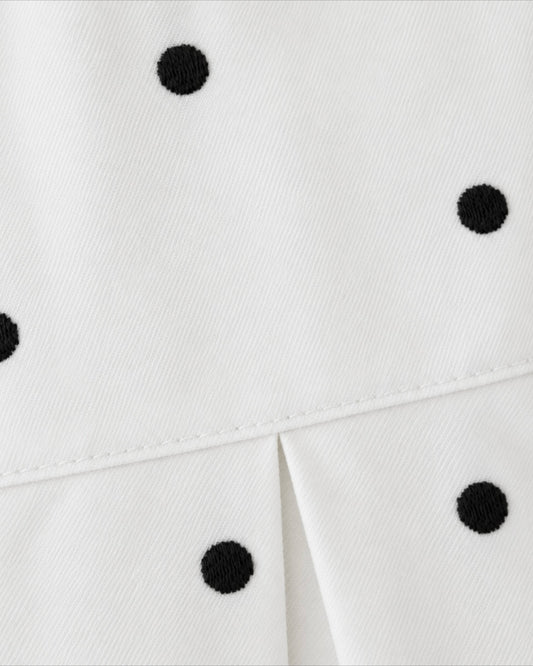 Falda Polka Dots Blanca