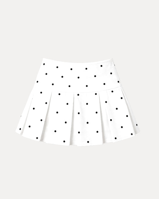 Falda Polka Dots Blanca